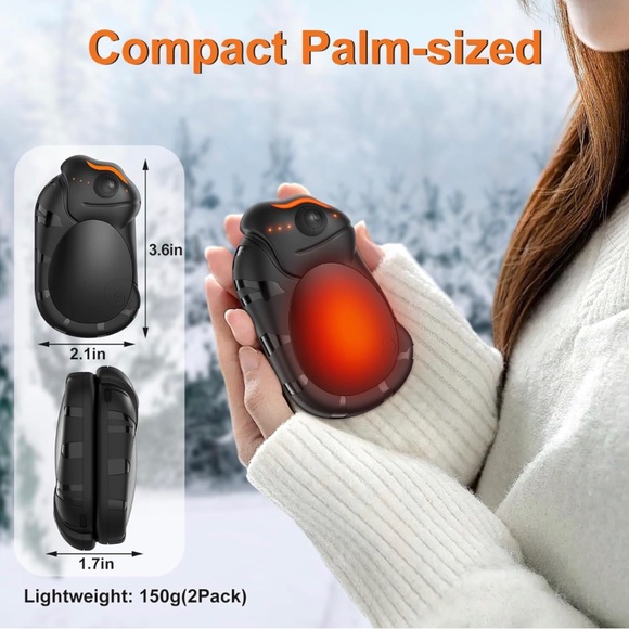 Hand Warmers Rechargeable 2 Pack, 6000mAh Chameleon Hot Hands Hand Warmers - Picture 12 of 12